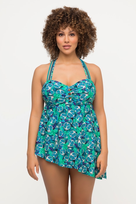 Badekleid, Granatapfel, Softcups, Dreier-Träger