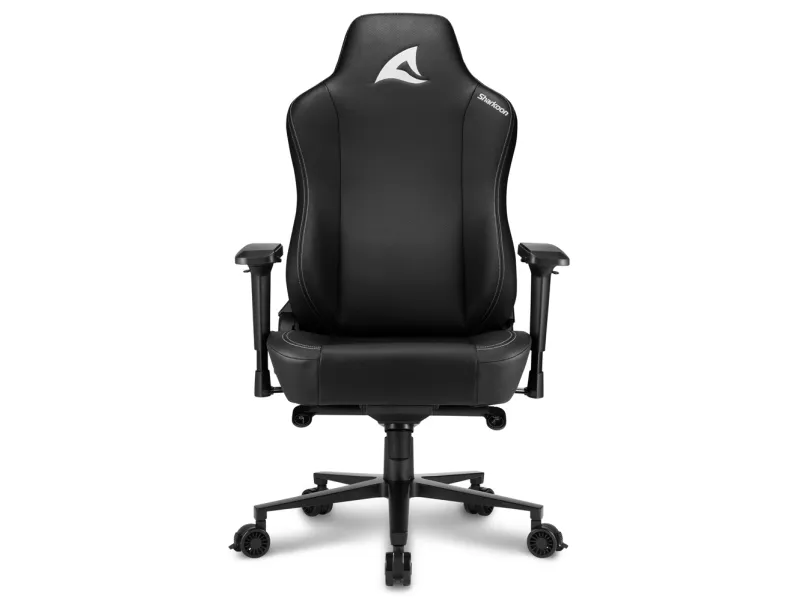 Sharkoon Skiller SGS40 - Stol - høj ryg - armstøtter - T-formet - vippe - drejeled - aluminium, polyurethan, stål, højdensistets støbt skum - sort