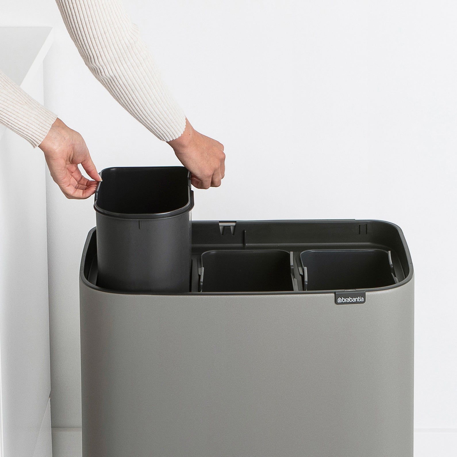 Brabantia Bo Touch Bin Afvalemmer 33 Liter (3x11 Liter)