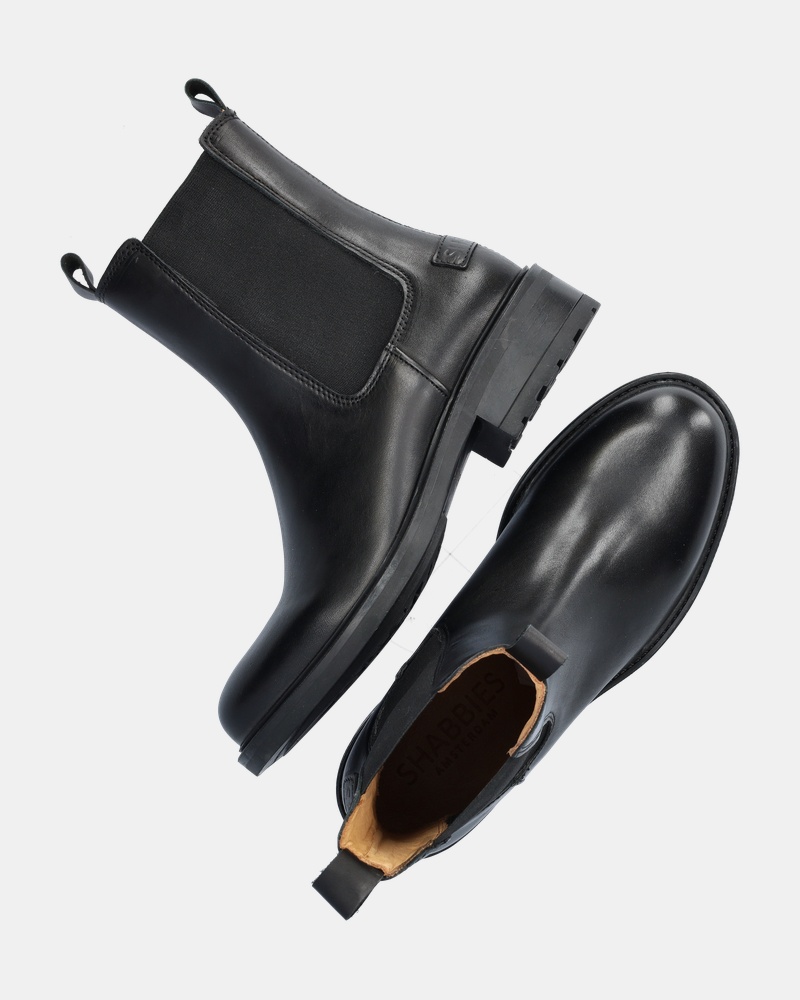Shabbies Amsterdam Dean Shelly Chelseaboots  - zwart