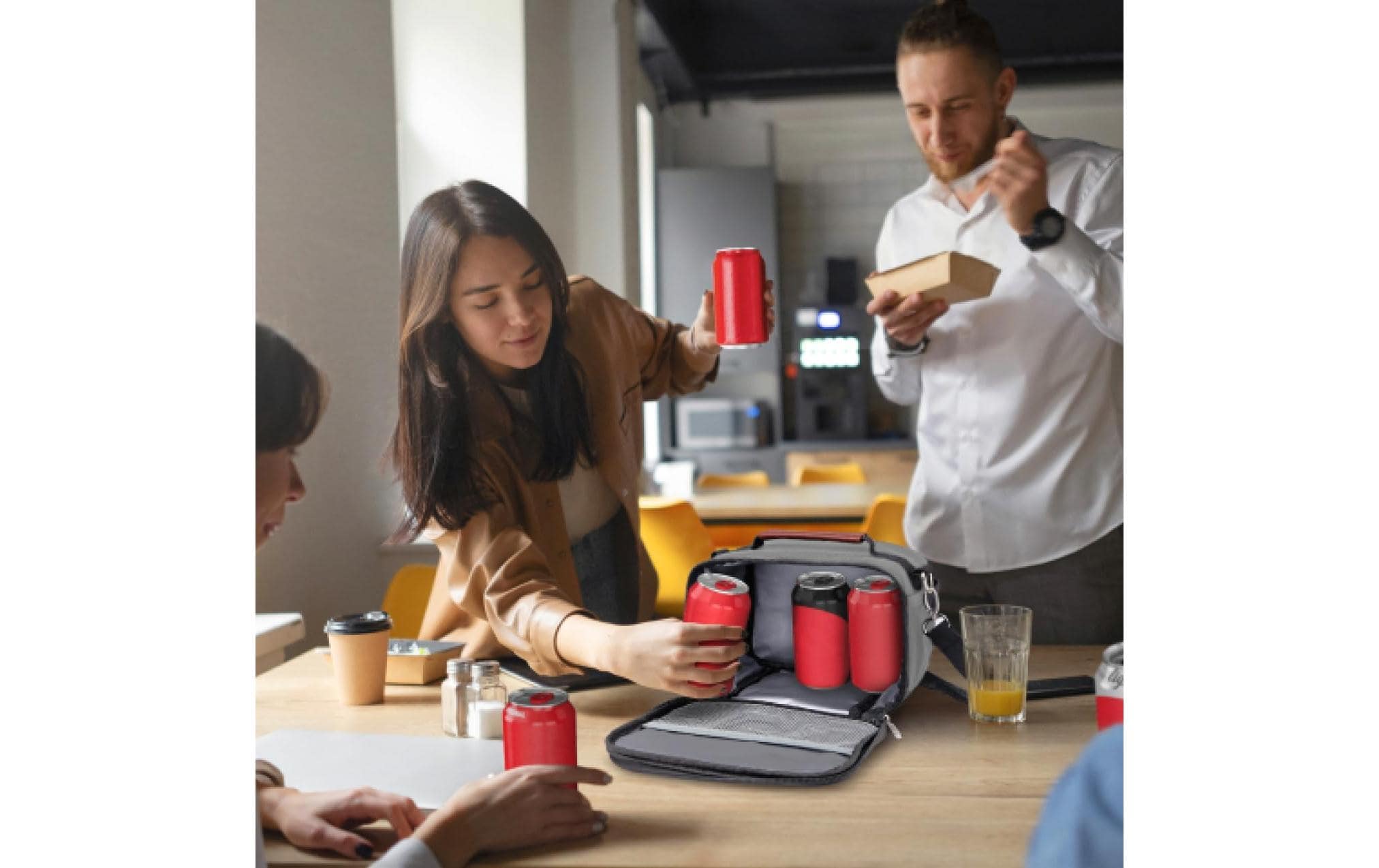 Lunchbox Thermocase GrayDie isolierte Lunchbox mit ergonomischem Griff