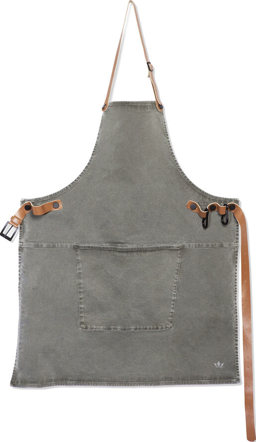 DutchDeluxes Forklæde BBQ Style Apron Grey Green Grå grøn