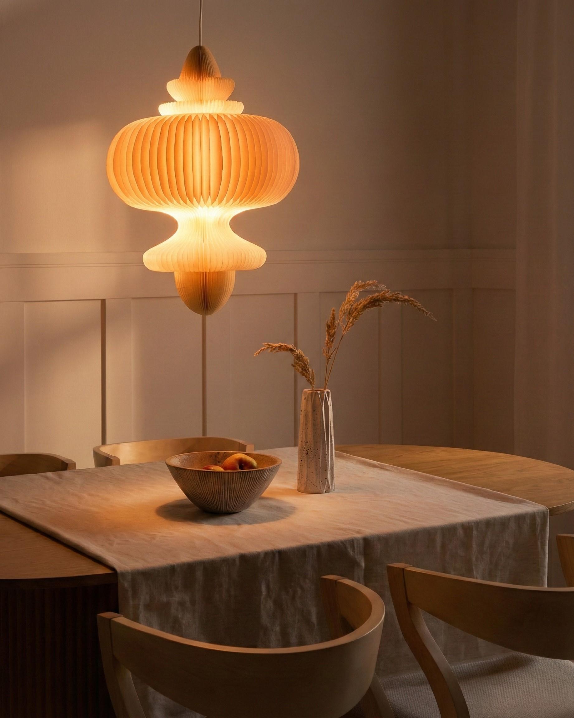 Hanglamp AMALSAN Papier Beige
