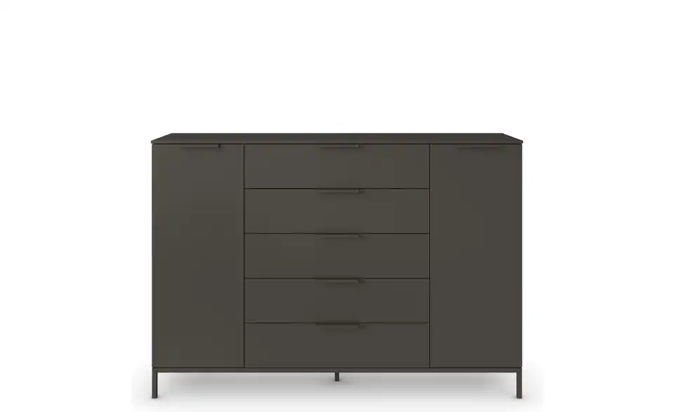 Highboard Graphit Graphit Front: Dekor, Oberboden: Dekor 160 cm Graphit