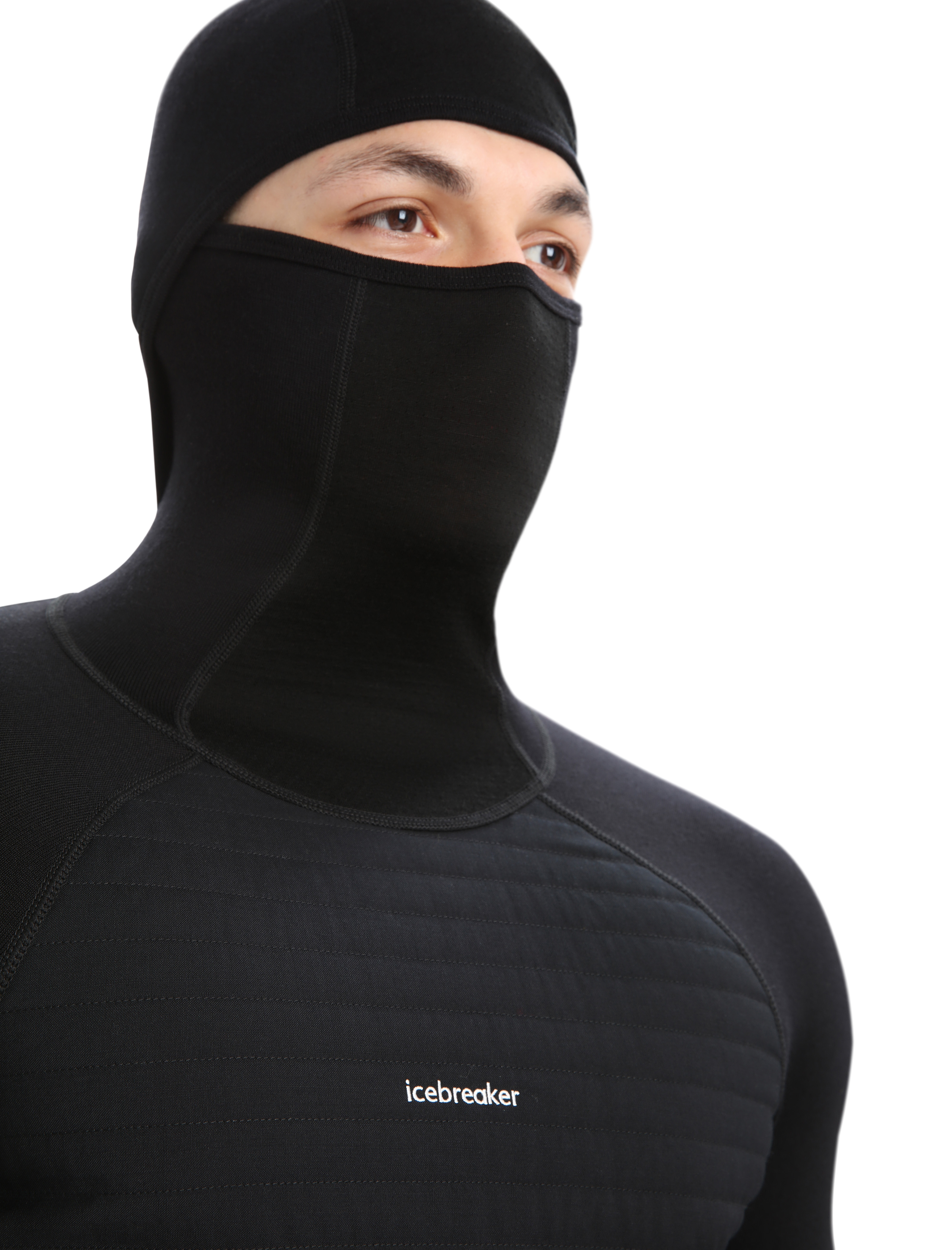 ZoneKnit Merino Insulated LS Thermal Hoodie Herre IB001/Black