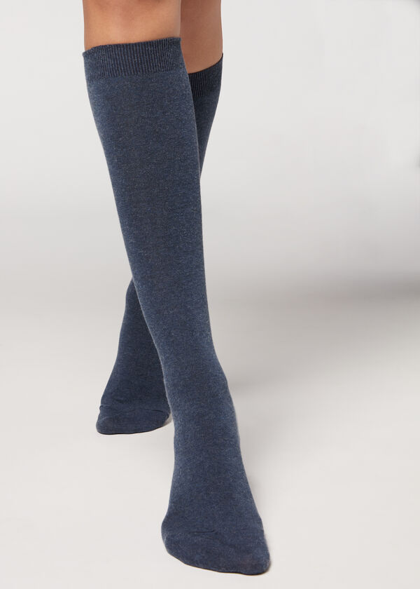 Meias compridas com cashmere