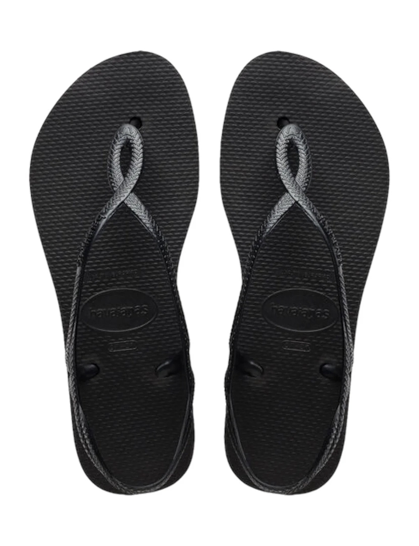 Luna Flatform Sandals Black