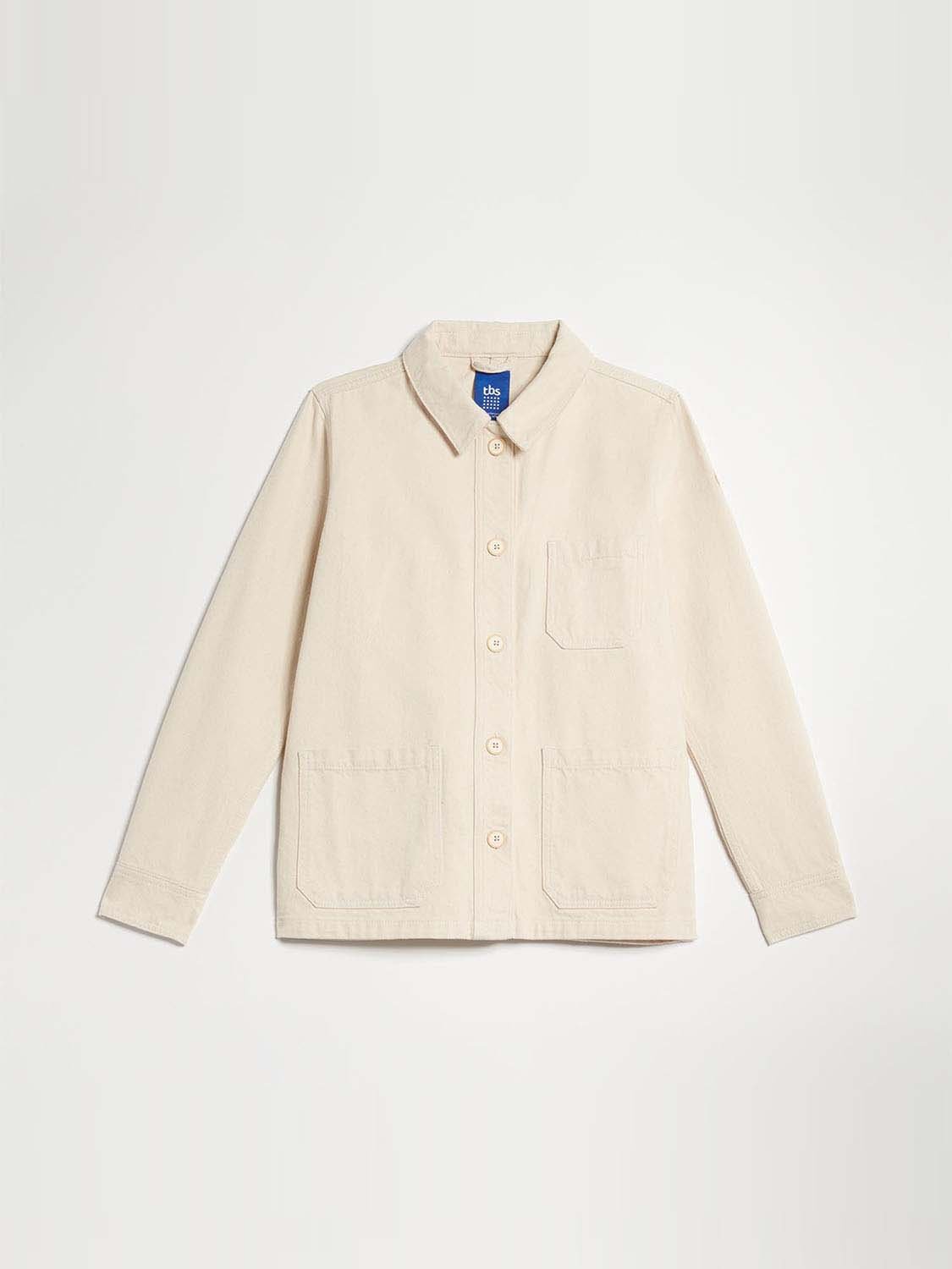 Veste Femme  Coton Biologique Blanc Cassé