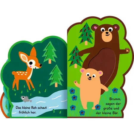 Coppenrath Verlag Mein Filz-Fühlbuch: Raschel, raschel! Wer wohnt im Wald?