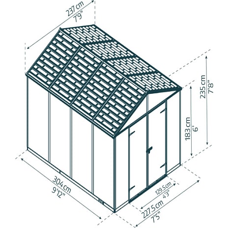 Canopia by Palram Rubicon skur - 7,2 m2