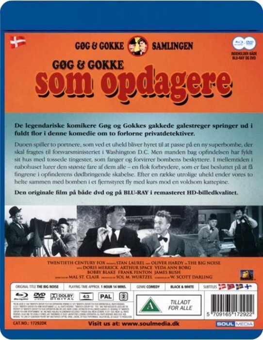 Gøg Og Gokke - Som Opdagere - Blu-Ray + Dvd