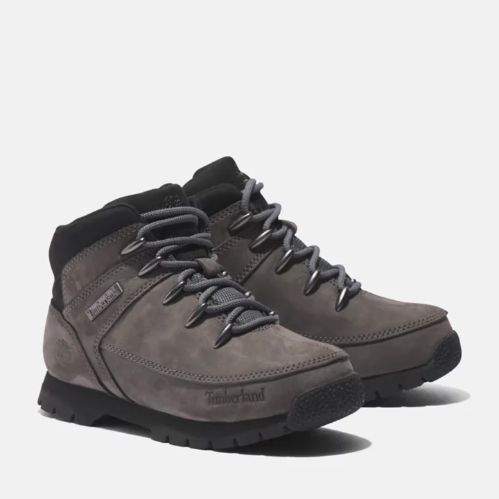 Bota de caminhada Euro Sprint para jovens na cor cinza.