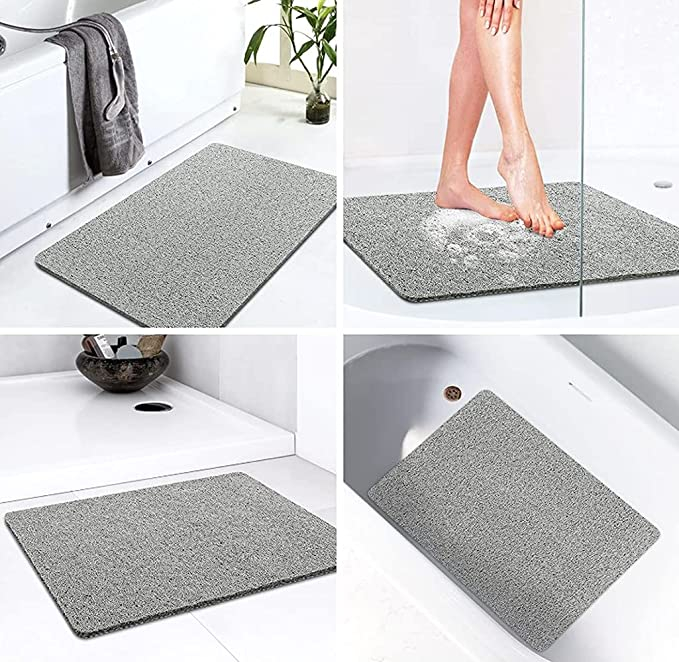 (40x60cm) Massage Dusch Matte Luftiger Badewannen Teppich - Grau
