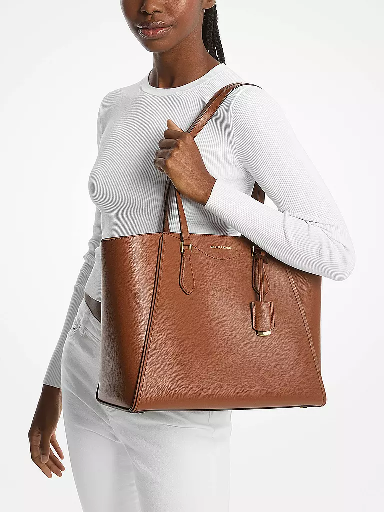 MICHAEL KORS Ledertasche - Shopper TARYN  Large braun