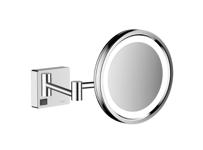 Hansgrohe AddStoris scheerspiegel met LED-verlichting chroom