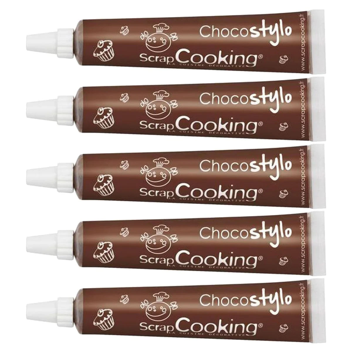 5 stylos chocolat Scrapcooking