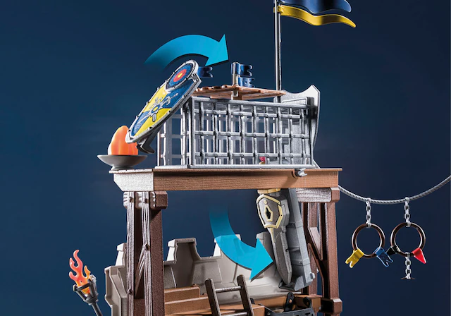 Playmobil® Konstruktions-Spielset »Novelmore vs. Burnham Raiders - Turnierarena (71298), Novelmore« Made in Germany