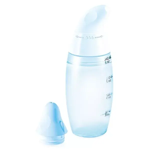 Kit de irrigação nasal Respimer Netiflow para crianças a partir de 4 anos + Pacote com 2 refis contendo 16 sachês cada.