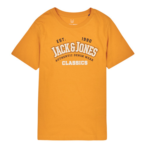Jack & Jones - JJELOGO TEE SS NECK 2 COL JNR - Jaune