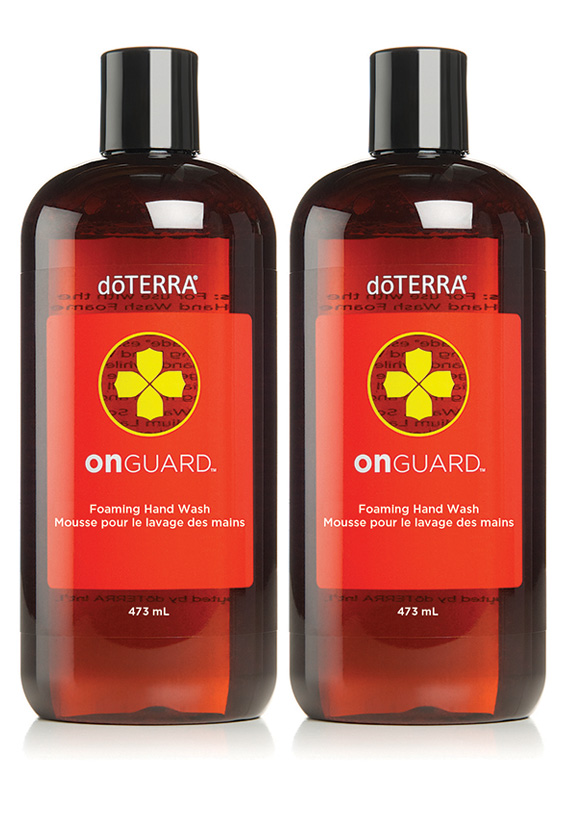 Mousse nettoyante pour les mains On Guard® Recharge deux emballages
