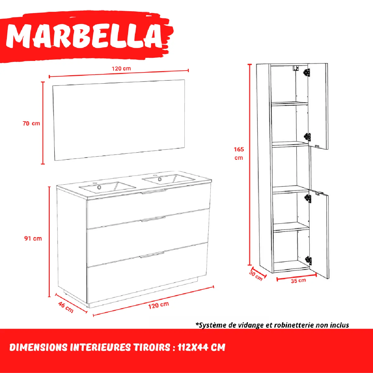 Le Quai Des Affaires Meuble MARBELLA - Chêne blanchi