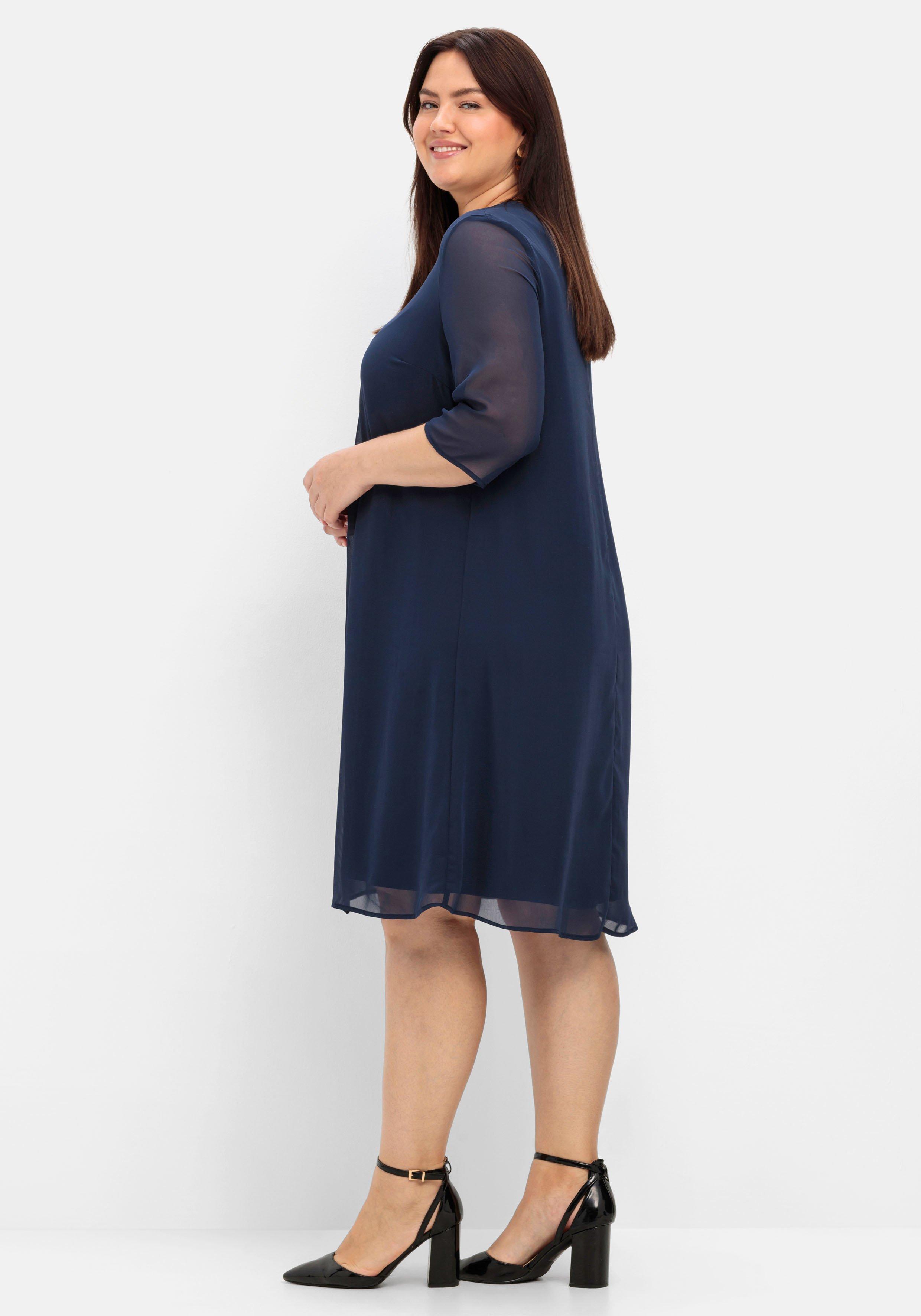 Cocktailkleid im Layerlook, aus Chiffon