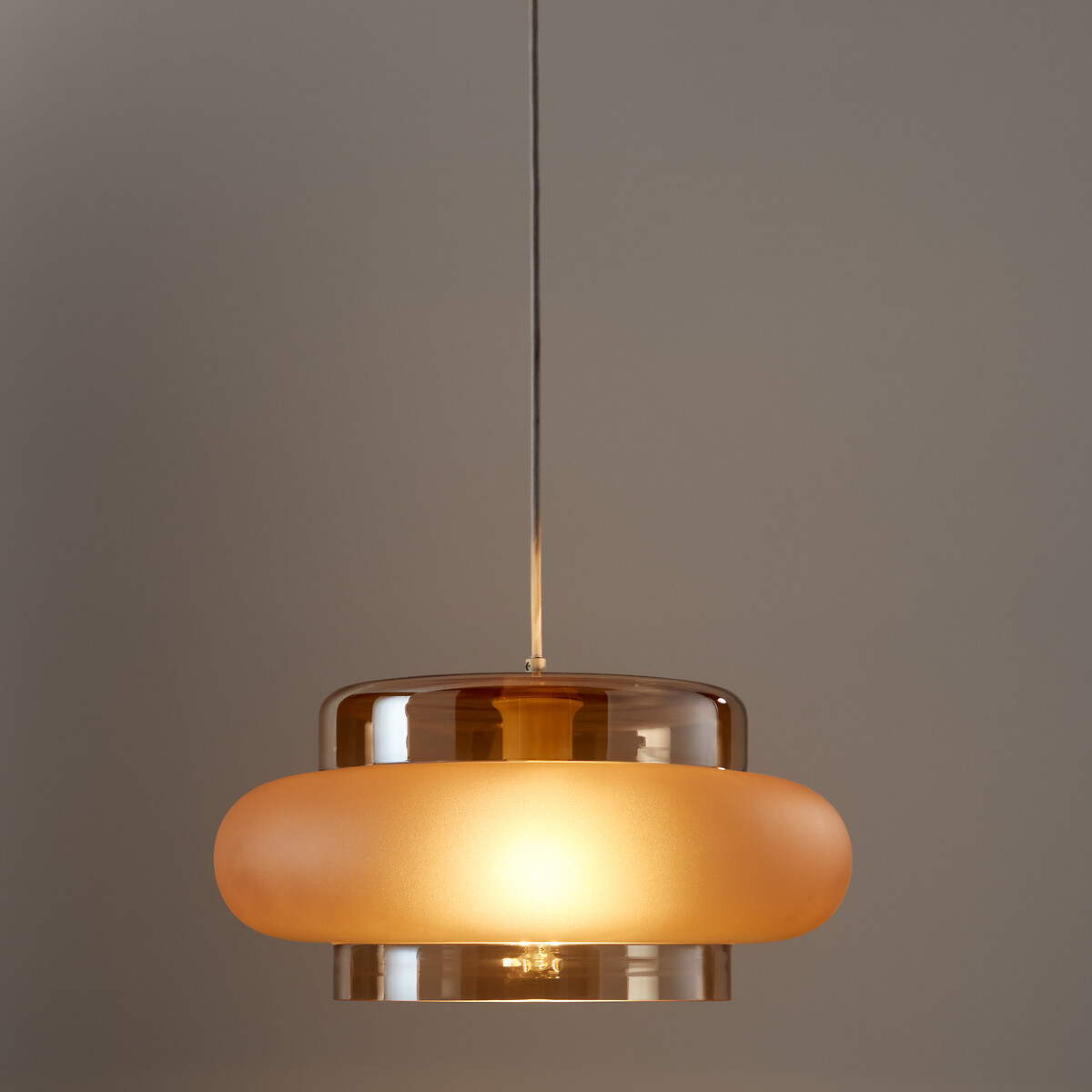 LA REDOUTE INTERIEURS<br>Luminária pendente de vidro colorido Ø40 cm, Triana