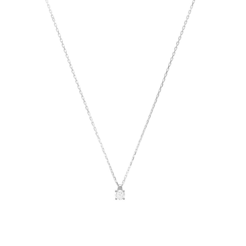 Collier Femme - Oxyde de zirconium - Argent 925 - Longueur : 42 cm
