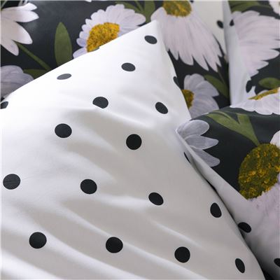 Linge de lit polycoton marguerites