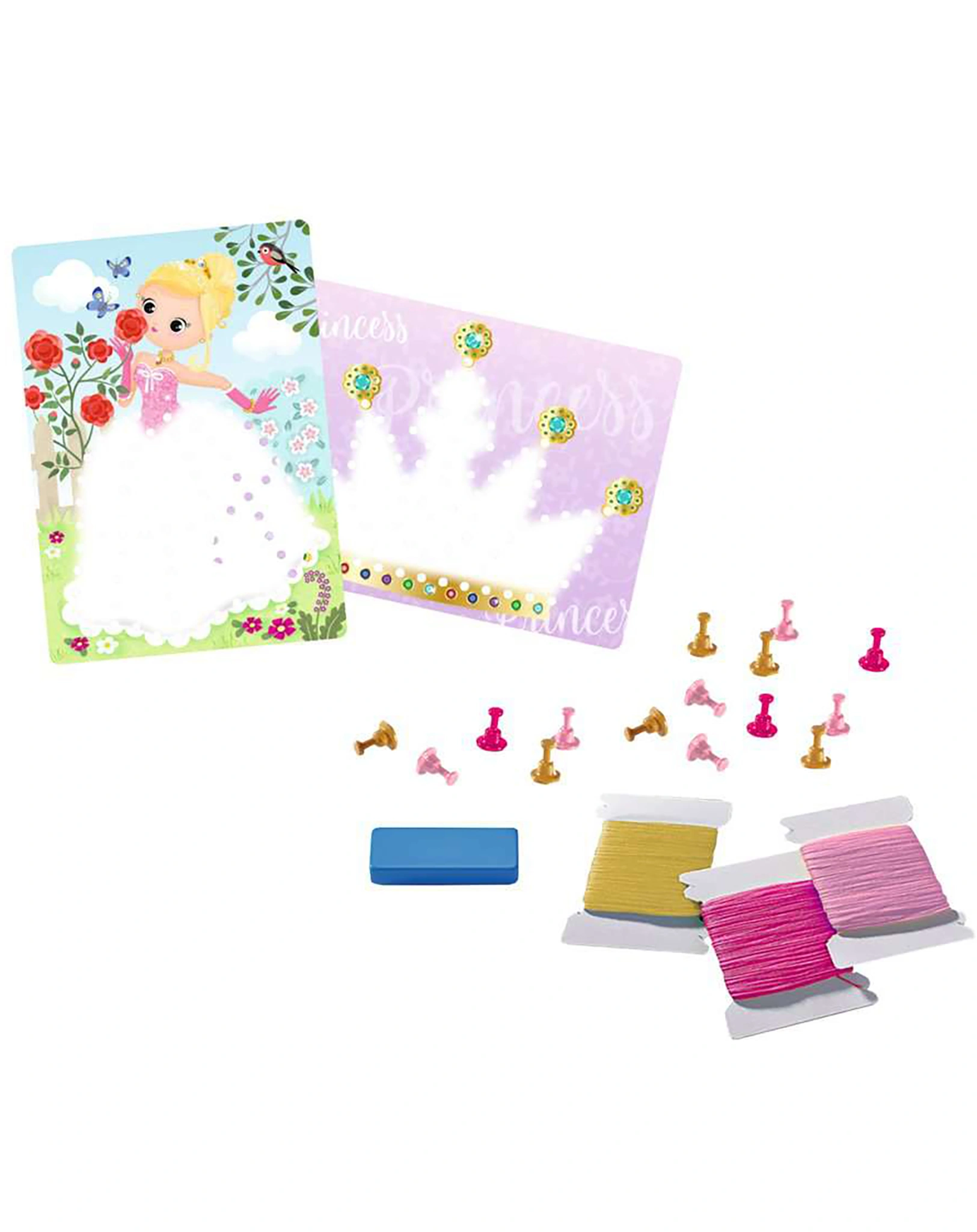 Bastel-Set BE CREATIVE!  STRING ART PRINCESS in bunt