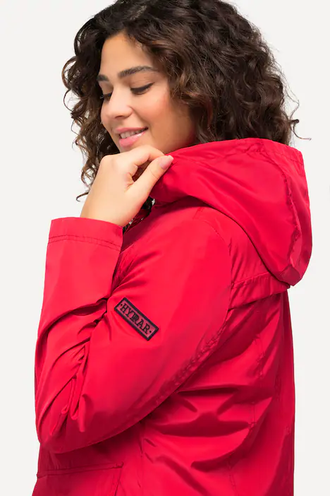 HYPRAR Funktionsjacke, Stehkragen, Kapuze, 2-Wege-Zipper, pink