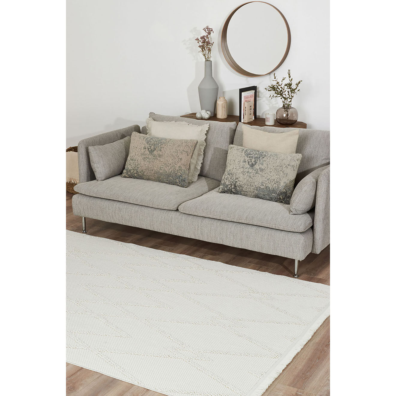 Nazar Rugs Tapis Bali 732 crème - 120x170 cm