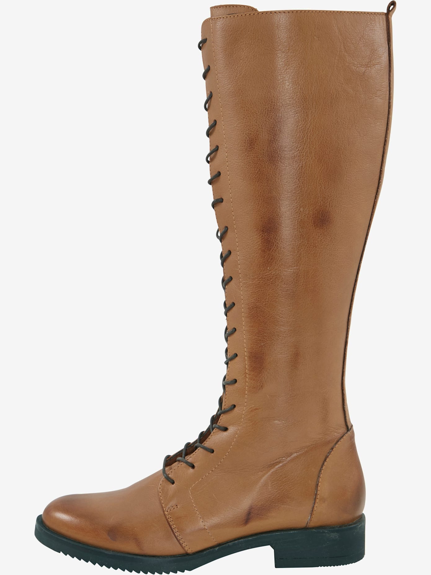 Bottes à lacets cuir nappa de vache