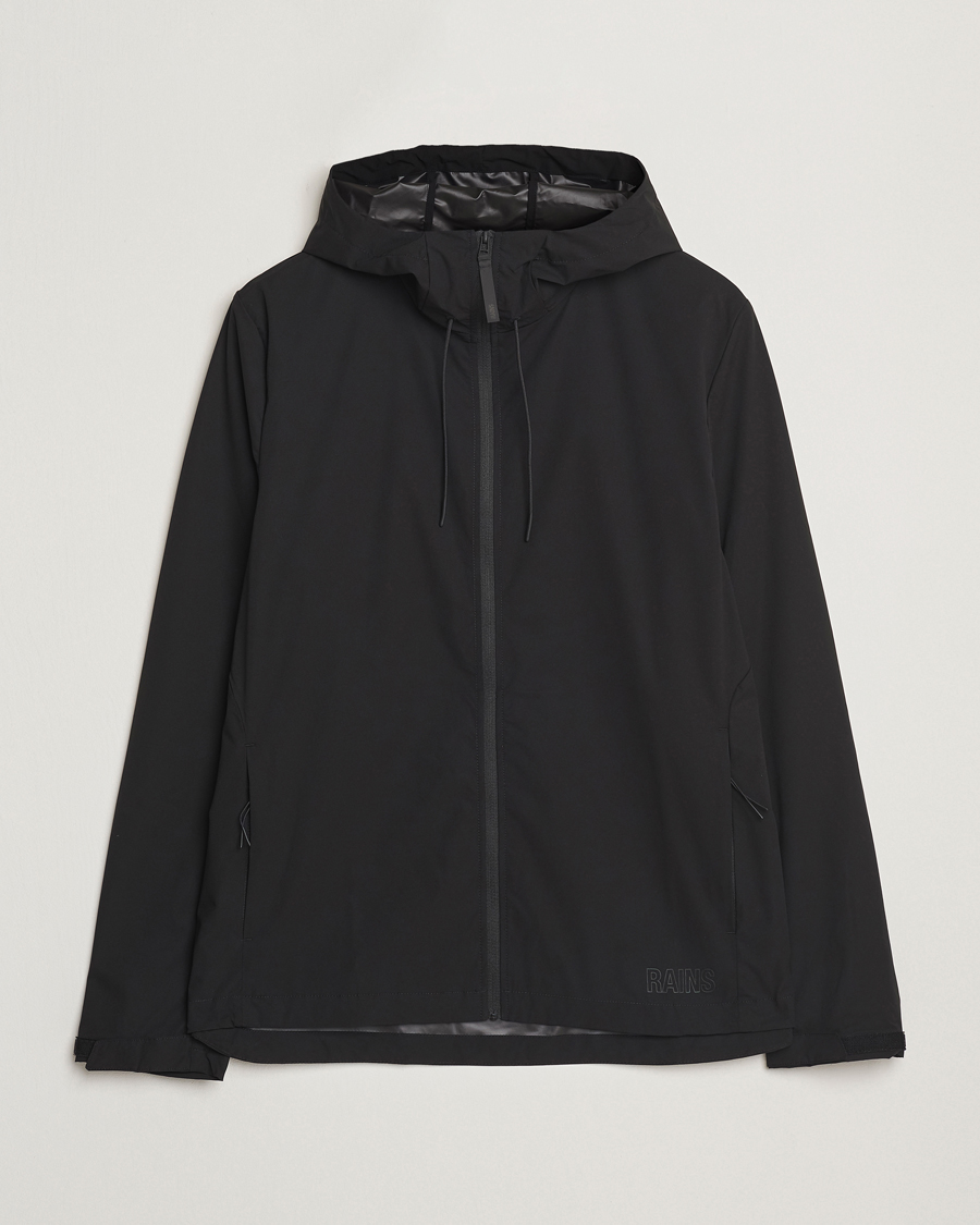 RAINS Mito Lightweight Hooded Jacket Black