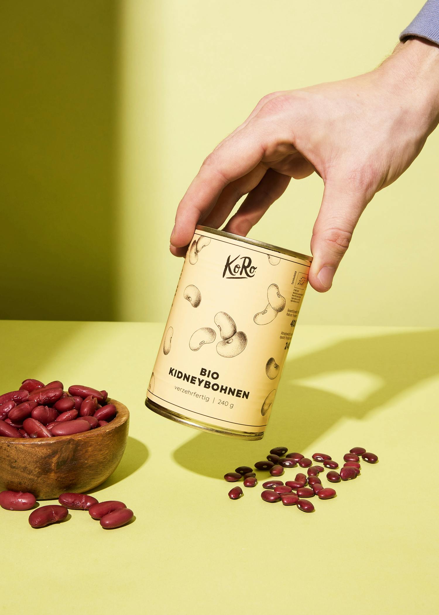 Verzehrfertige Bio Kidneybohnen in der Dose 240 g
