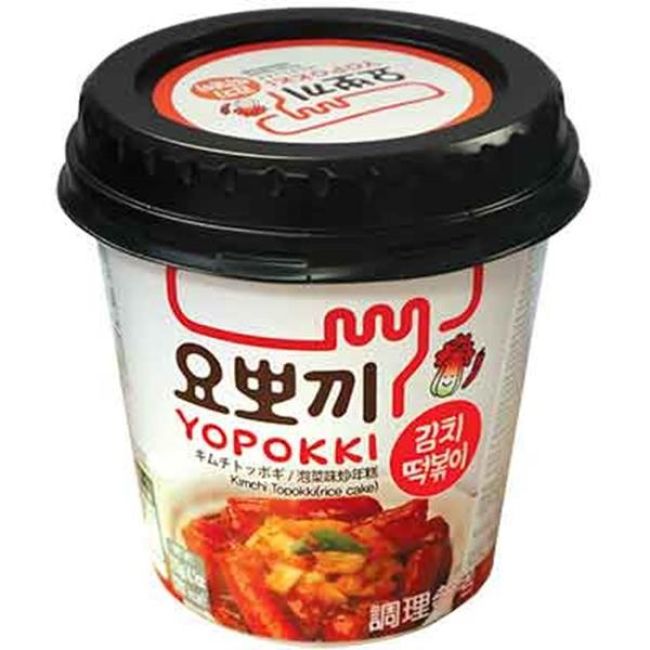 Yopokki Instant Topokki Rijstcake Cup Kimchi Smaak 115g