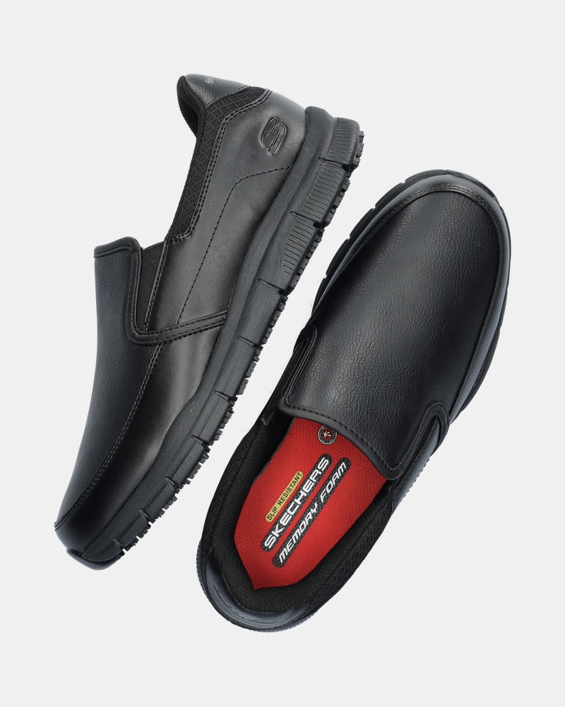Skechers Skechers Work Nampa Groton Instapschoenen  - zwart