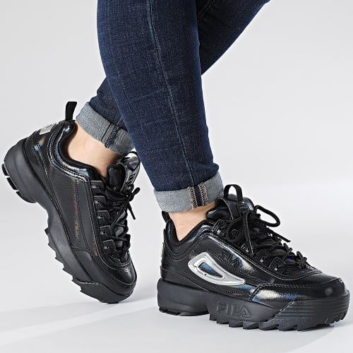 Baskets Femme Disruptor FFW0245 Black Silver