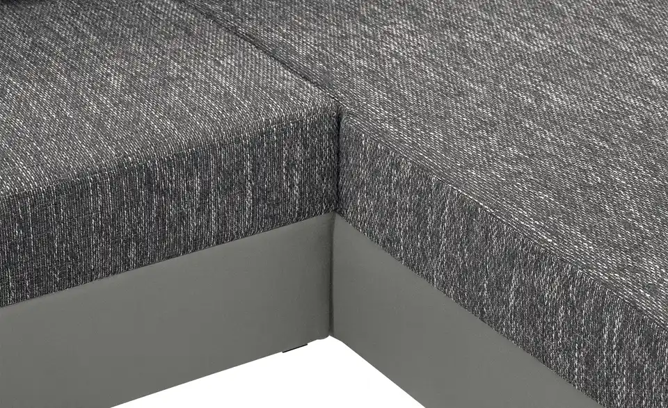 Ecksofa Navarra Grau, Silbergrau rechts