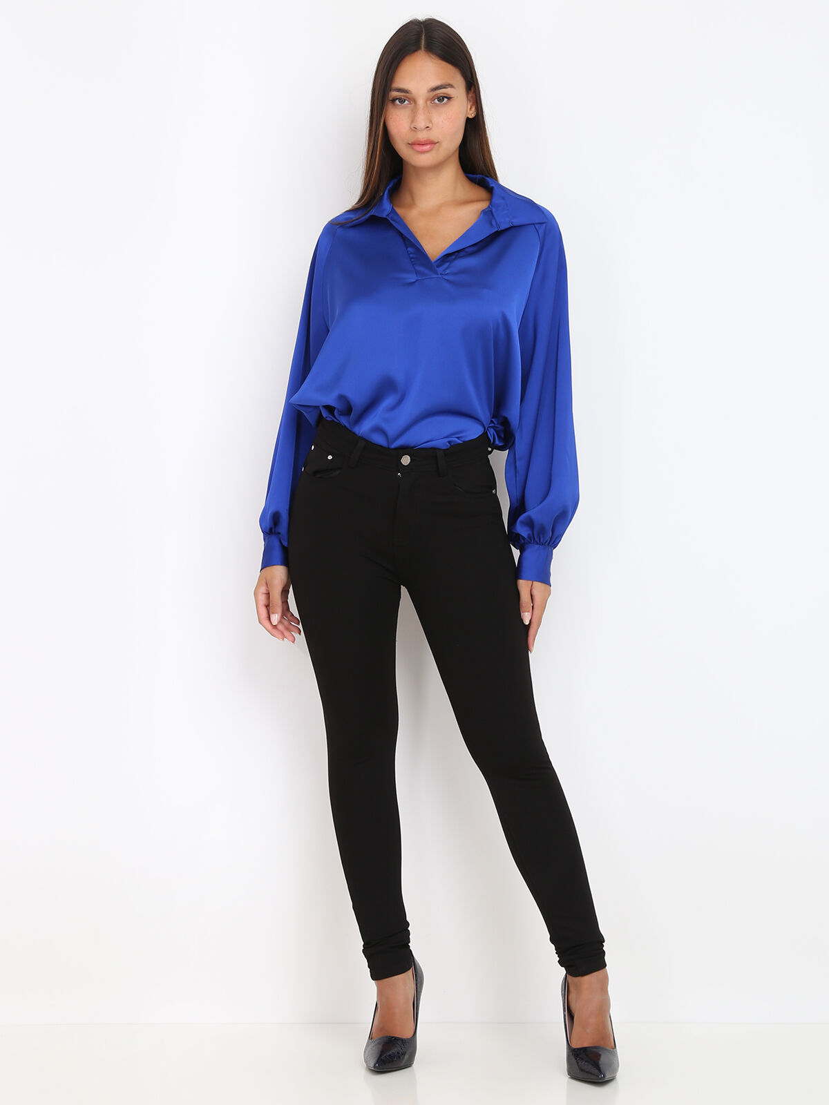 Pantalon stretch basique et moulant- Noir