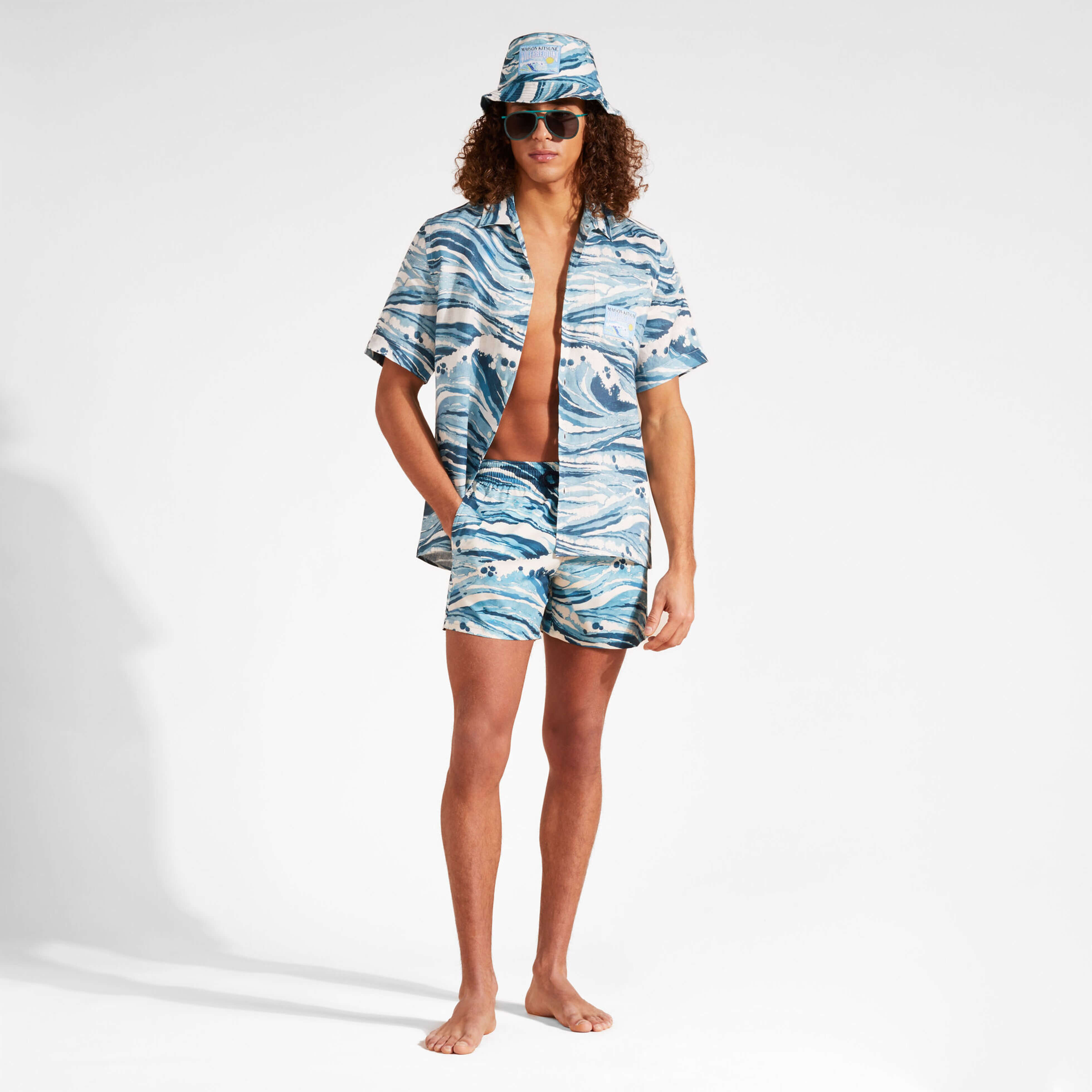 Total Look Vilebrequin x Kitsune | Maillot de Bain Homme Vilebrequin