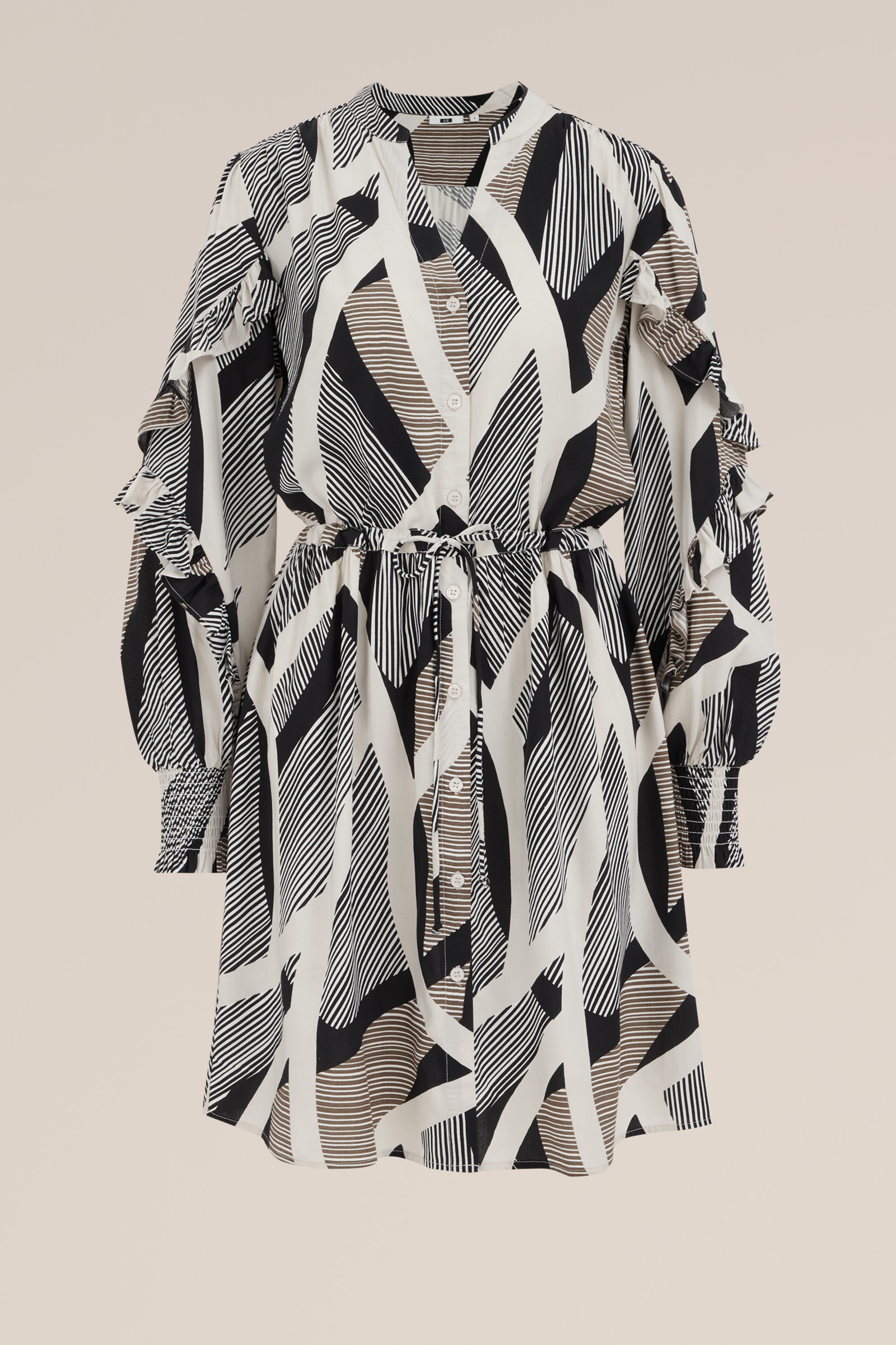 jurk met dessin WE Fashion Multikleur