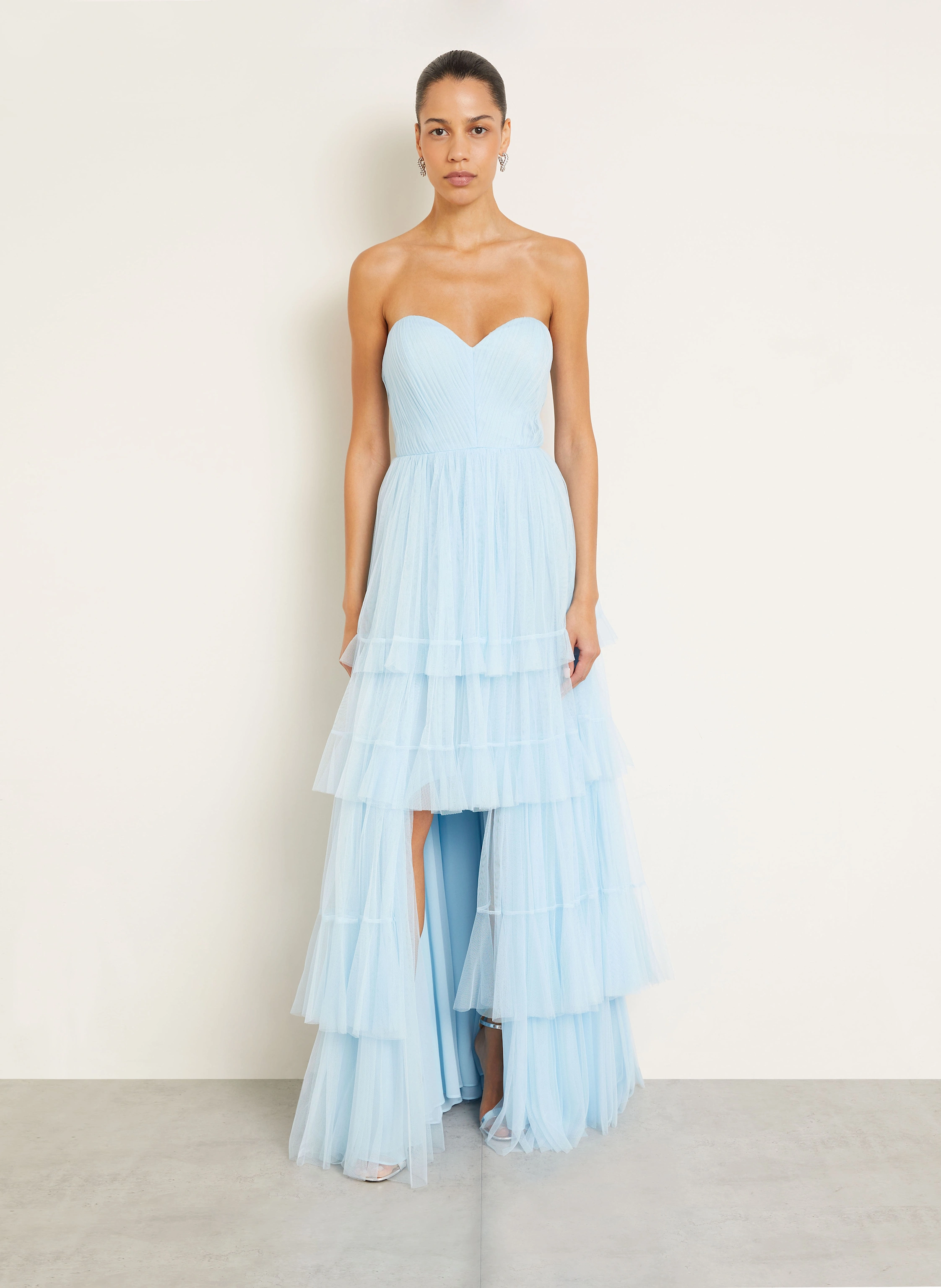 VERA WANG Bandeaukleid ANGERE mit Plissees