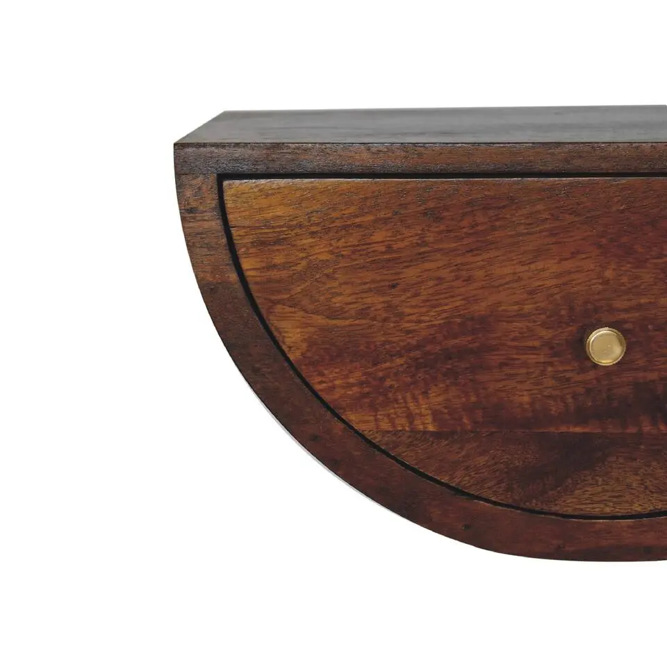 Artisan Furniture Massief Houten Halve Maan Nachtkastje