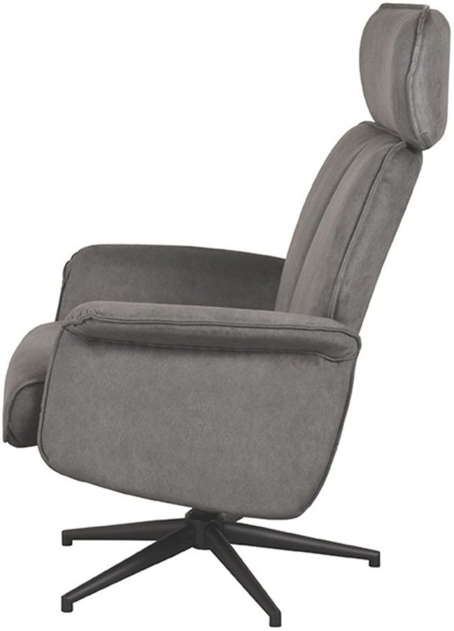 Relaxfauteuil Antraciet Cosmo CH-73.026 Verdal B77 x D79 x H109 cm