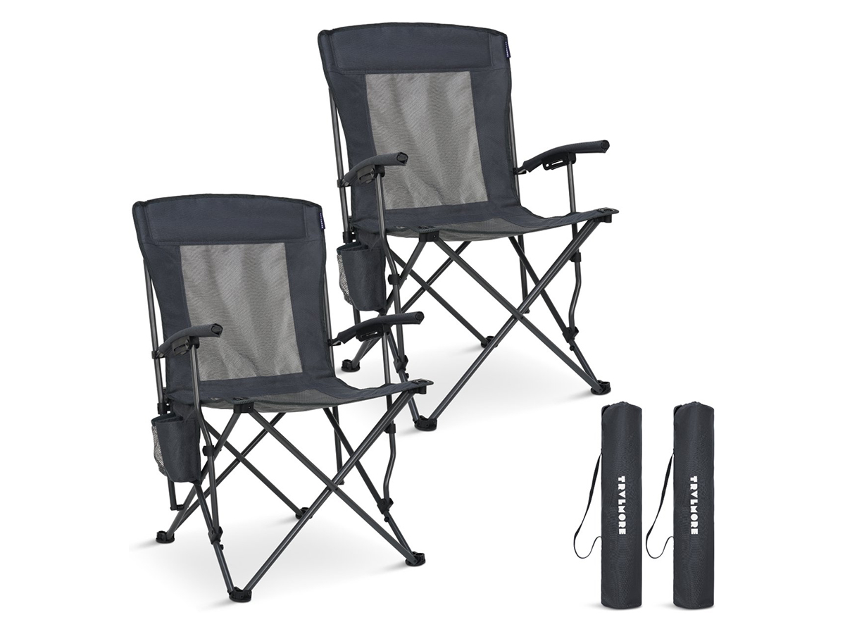 Trvlmore Foldable Air Black vouwstoel - Set van 2