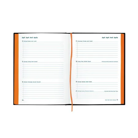 Herlitz Schülerkalender Pure A5 20/21 Wochenkalendarium, schwarz m. Motivstanzung