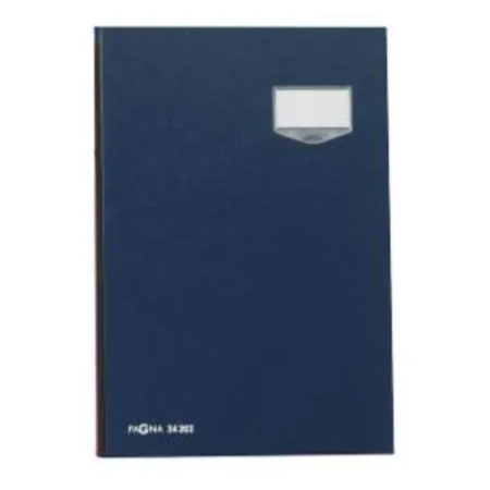 Pagna 24202-02 Unterschriftsmappe 20tlg.blau Eco-Einband, rosa Löschkarton