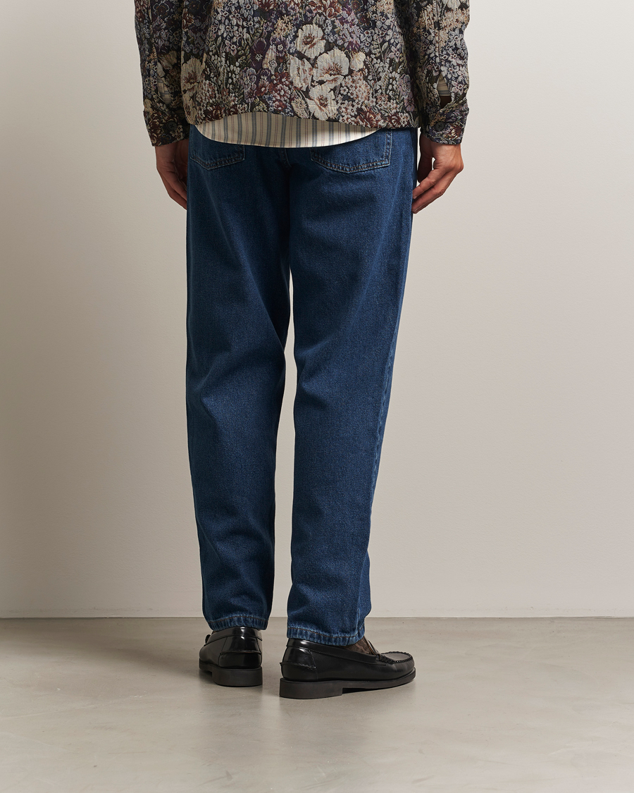 Les Deux Ryder Washed Denim Jeans Medium Indigo Wash