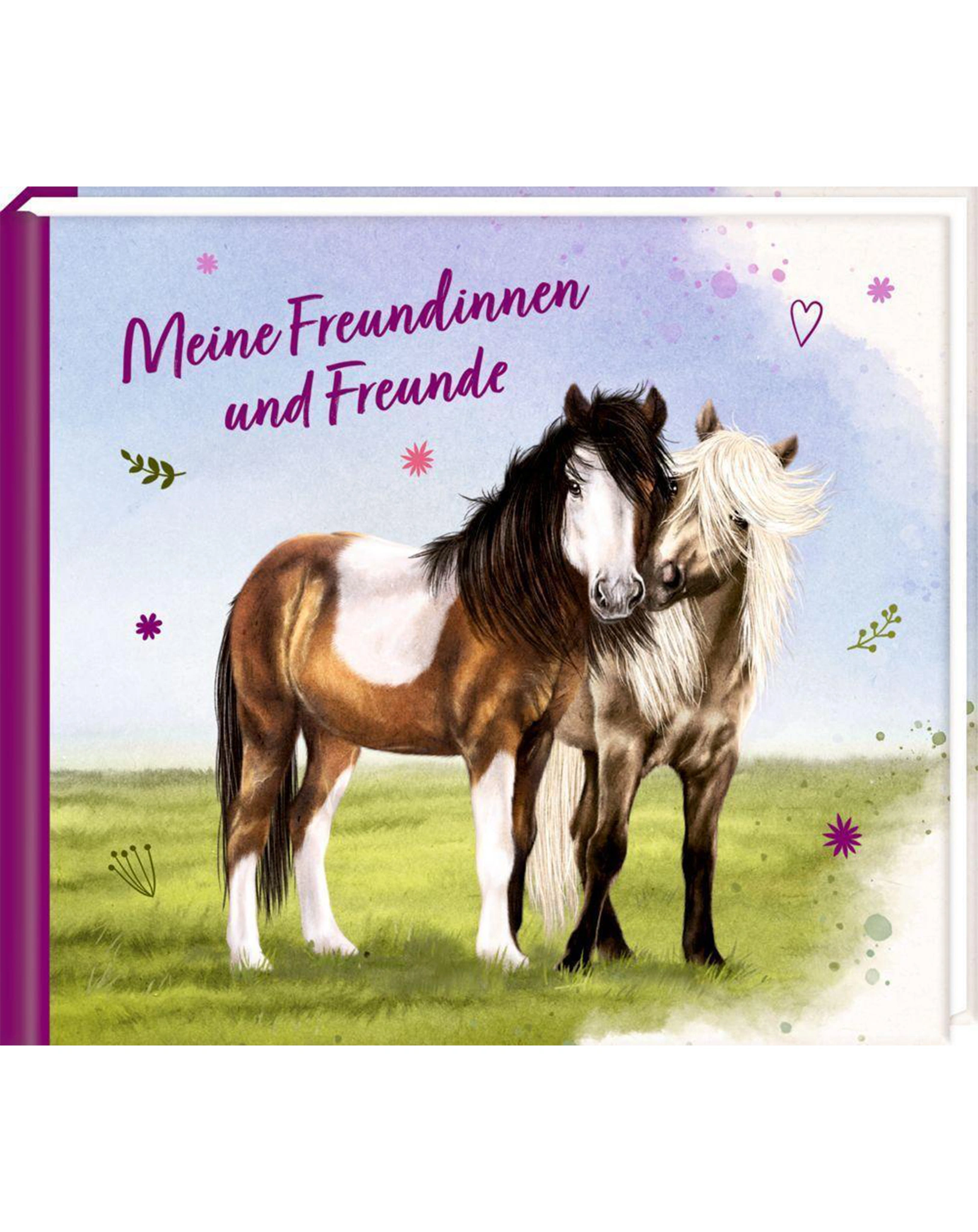 Freundebuch MEINE FREUNDINNEN UND FREUNDE – PFERDEFREUNDE in bunt